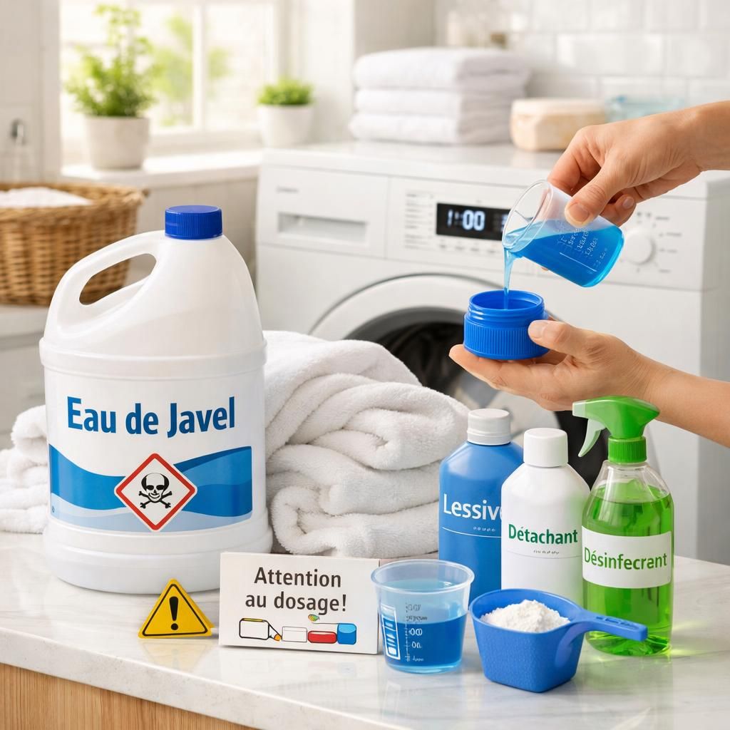 découvrez comment l'eau de javel agit pour blanchir le linge en machine, ses bonnes pratiques d'utilisation et les précautions à prendre pour protéger vos vêtements.