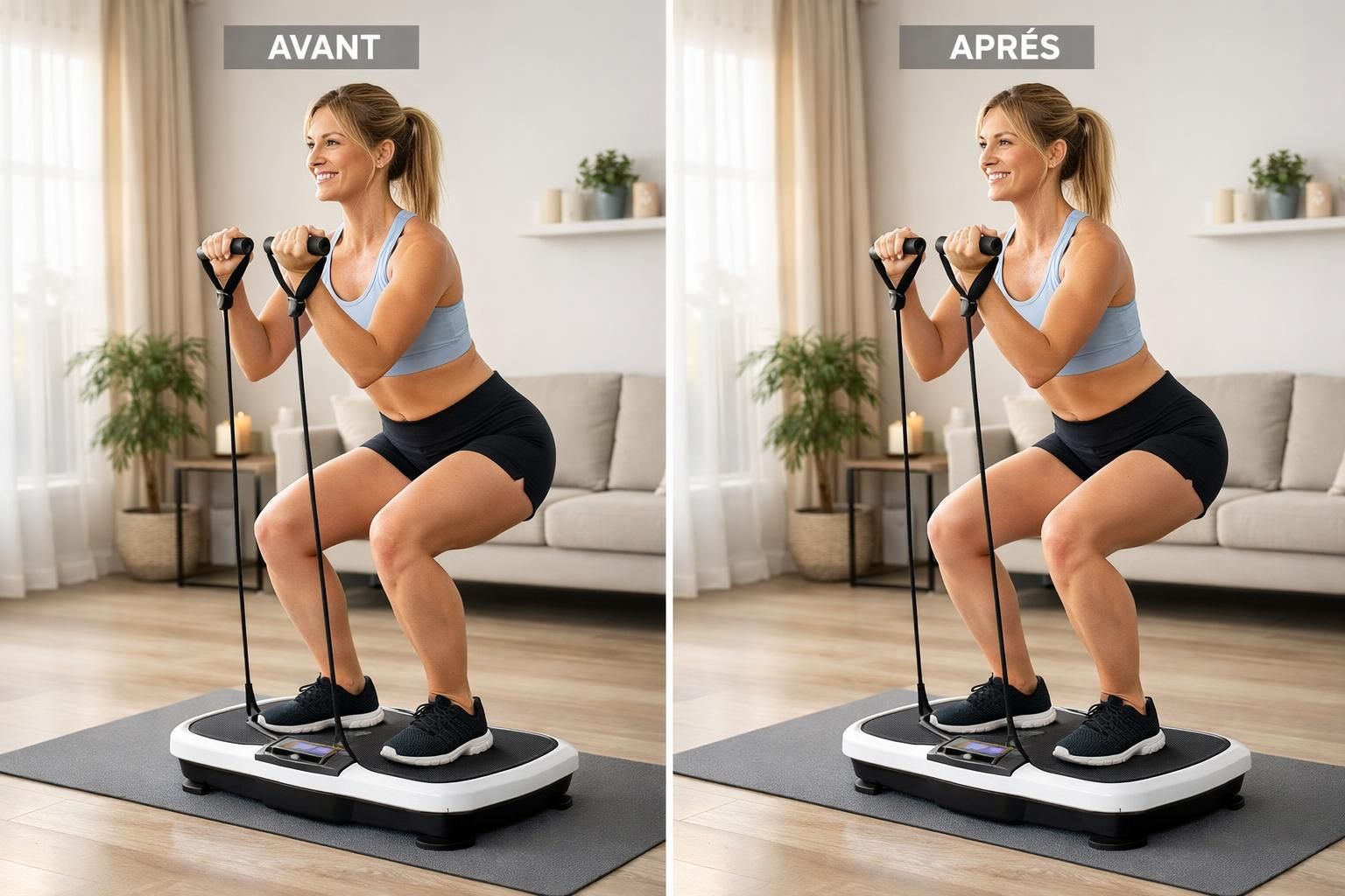 découvrez les effets et résultats attendus avant et après l'utilisation d'une plateforme vibrante pour optimiser votre forme et bien-être.