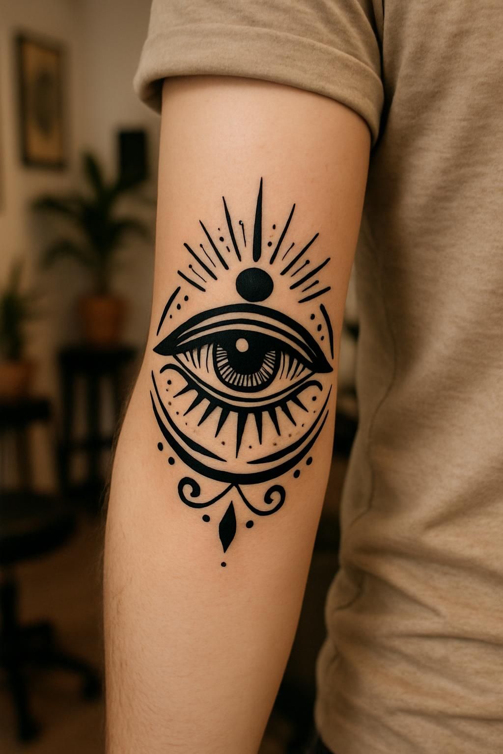découvrez la signification et la symbolique du tatouage œil protecteur, un symbole puissant de protection et de vigilance, expliqué en détail pour mieux comprendre son importance culturelle et spirituelle.
